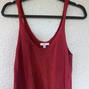 BP Knitted Rusty Orange Tank Top